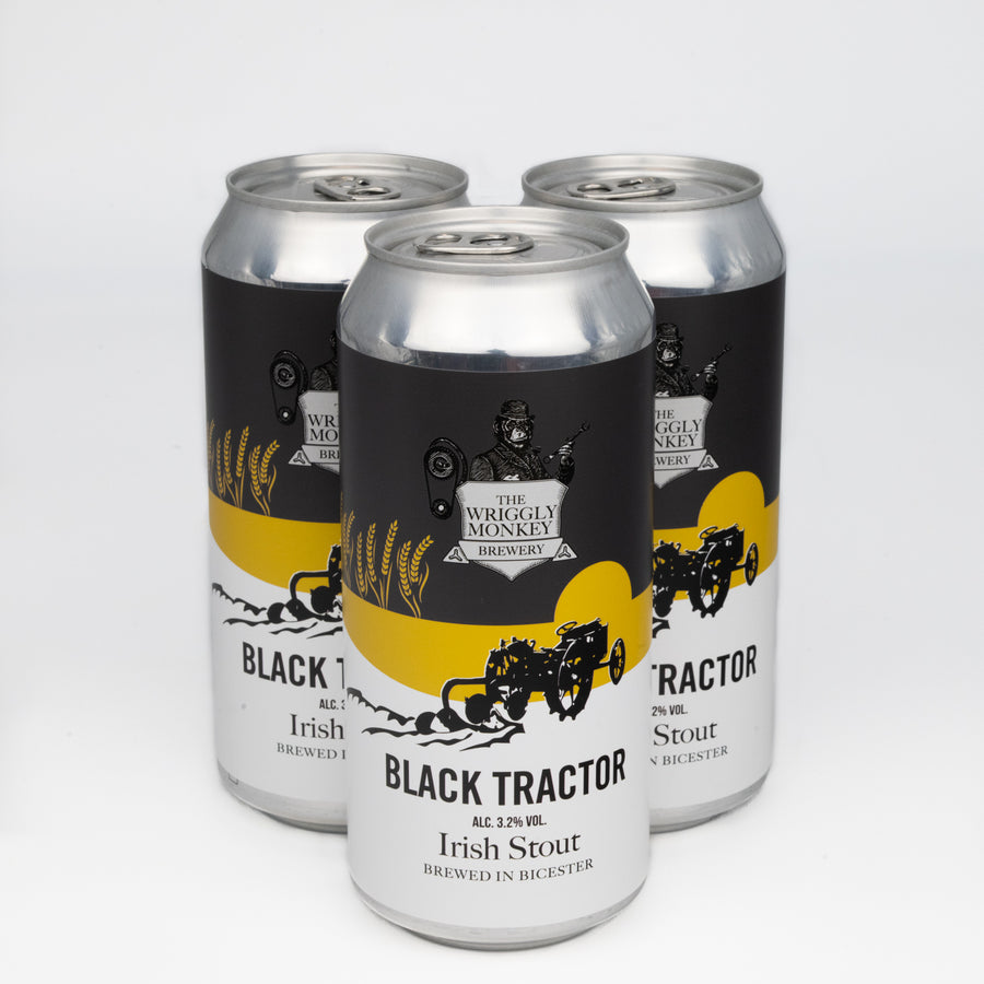 440ml Can - Black Tractor 3.2% Irish Stout