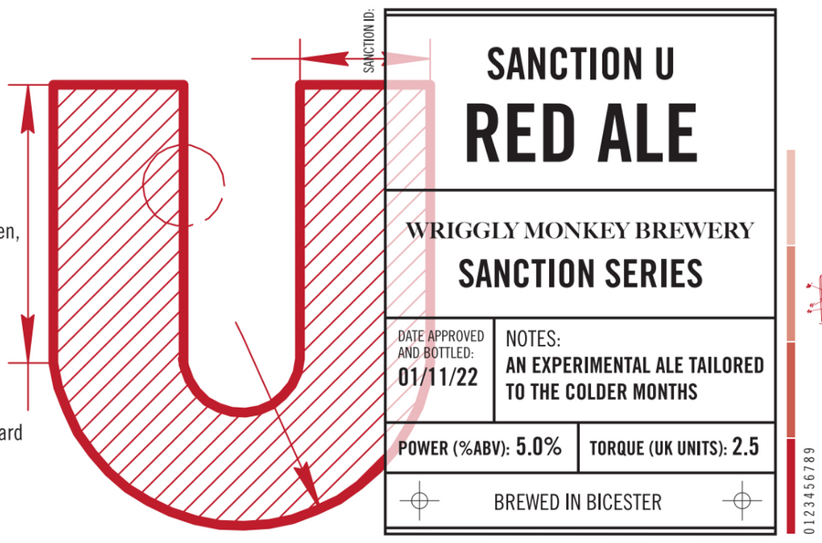 500ml Bottle - Sanction U 5% Red Ale